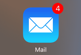 iPhone 1 Mail Badge icon