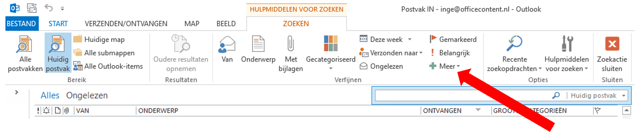 Zoeken in Outlook3