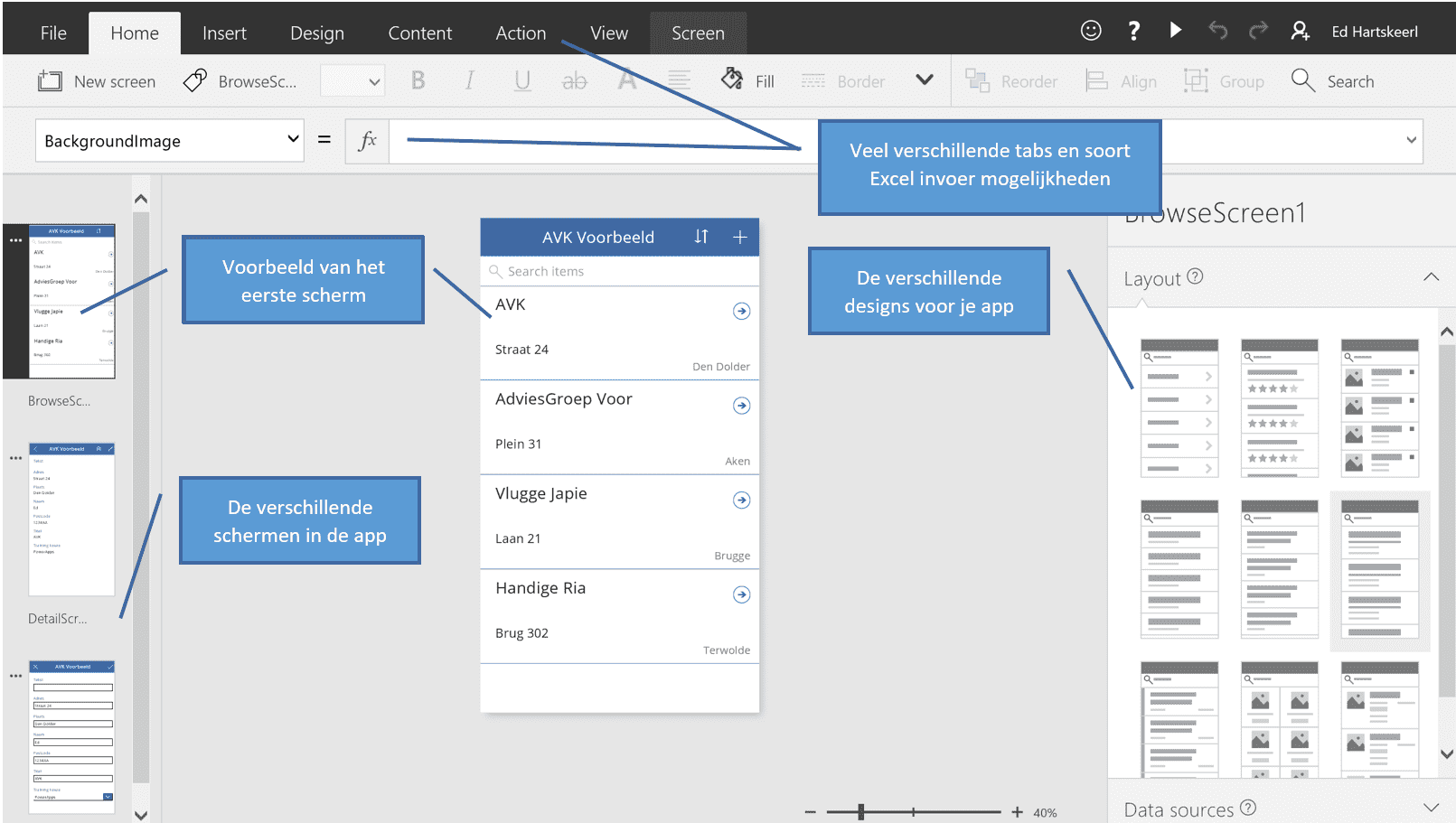 PowerApps 3 PowerApps scherm