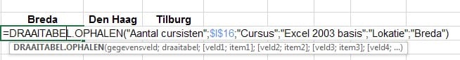 Excel dynamische gegevens draaitabel 8