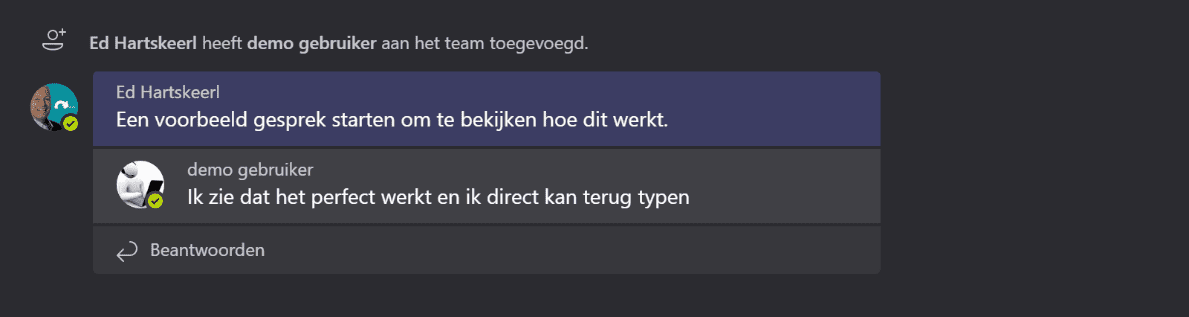 Teams 3 chatten