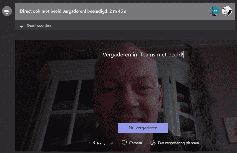 Teams 5 beeld vergaderen