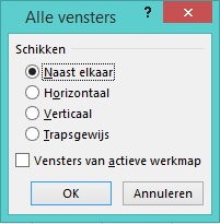 Excel werkbladen tegelijk in beeld 5