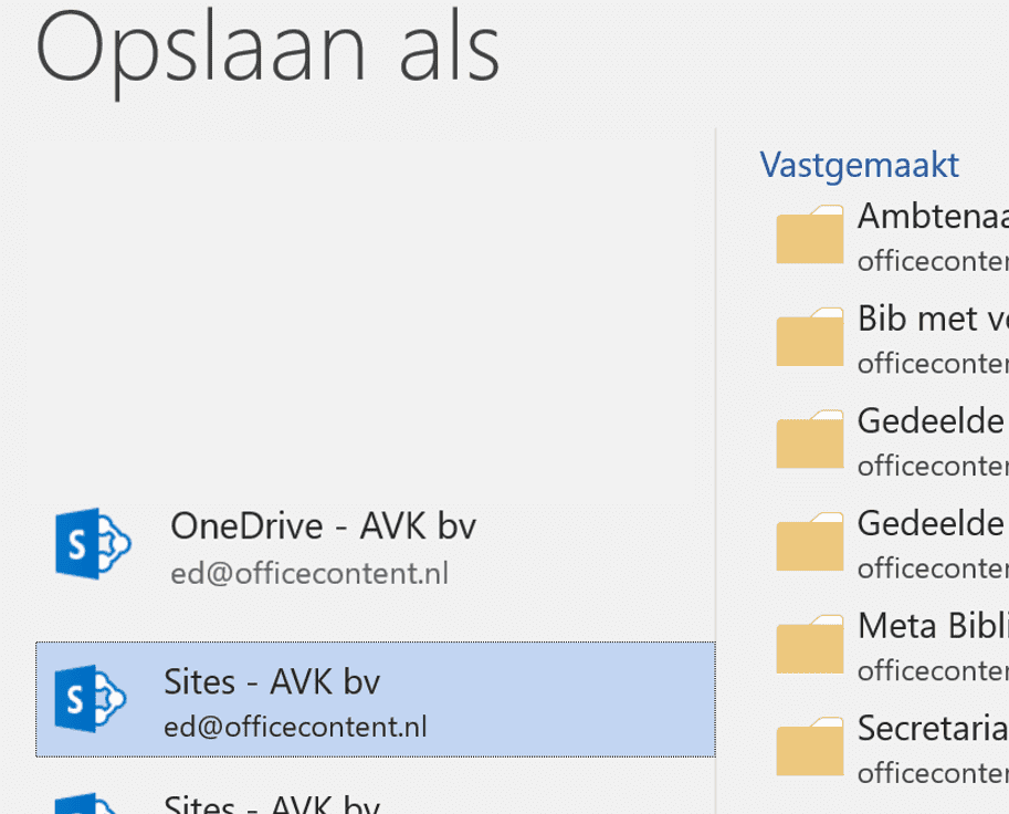 SP 4 SP2013 opslaan als