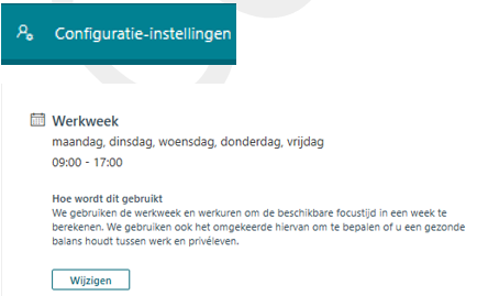 MyAnalytics 7 configuratie instellingen