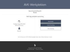 Reserveer je werkplek met Microsoft Bookings 3