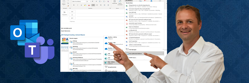 Teams bestand invoegen in Outlook