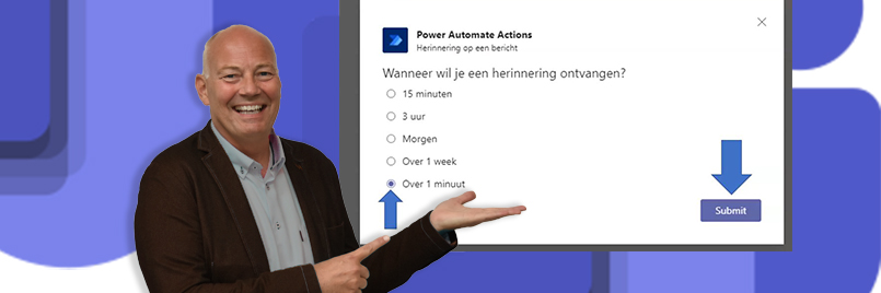 Herinnering in Teams met PowerAutomate