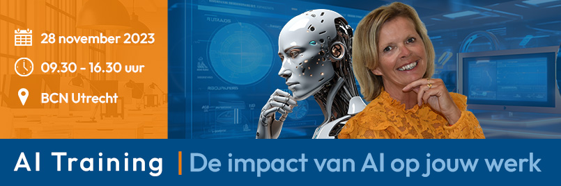 AI Training - open inschrijving 28 november - AI en de impact op jouw werk